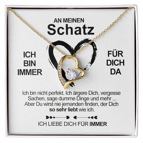 Divesart - Weißgold-Halskette - Für meinen Schatz - 2